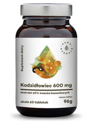 AURA KADZIDŁOWIEC 600mg 65% Boswellia Eks. 60tabl