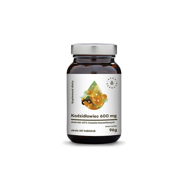 AURA KADZIDŁOWIEC 600mg 65% Boswellia Eks. 60tabl AURA KADZIDŁOWIEC 600mg 65% Boswellia Eks. 60tabl