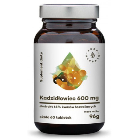 AURA KADZIDŁOWIEC 600mg 65% Boswellia Eks. 60tabl