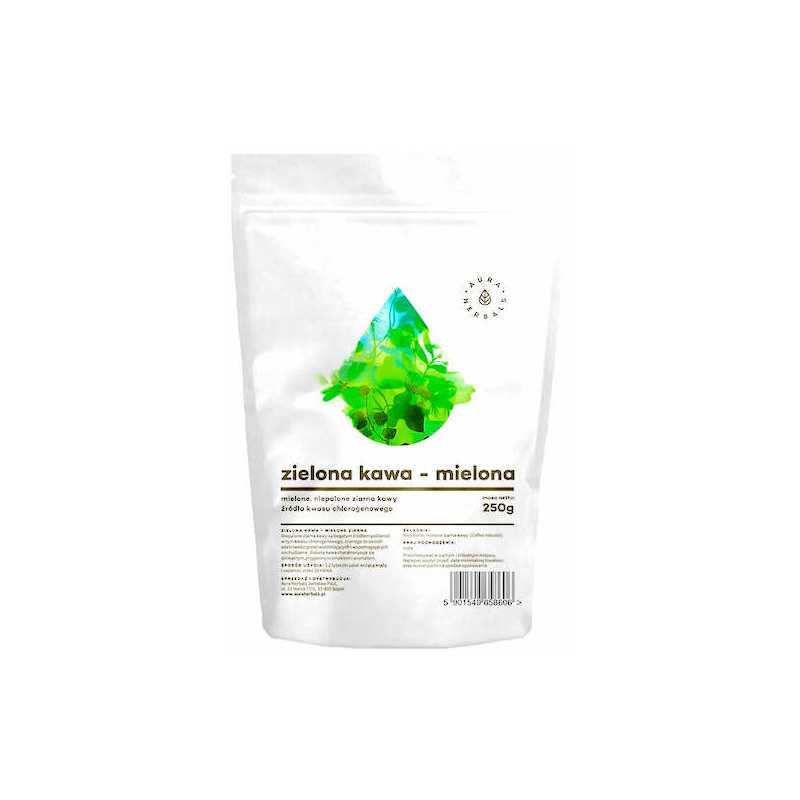 AURA KAWA ZIELONA 250g mielona AURA KAWA ZIELONA 250g mielona