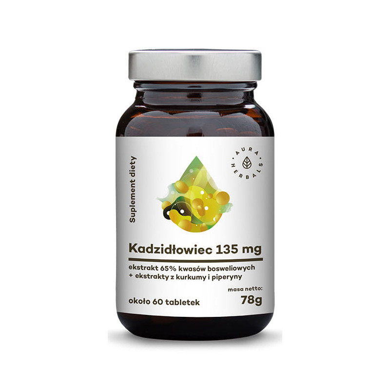 AURA KADZIDŁOWIEC EKSTRAKT+KURKUMA+PIPERYNA 60tabl AURA KADZIDŁOWIEC EKSTRAKT+KURKUMA+PIPERYNA 60tabl