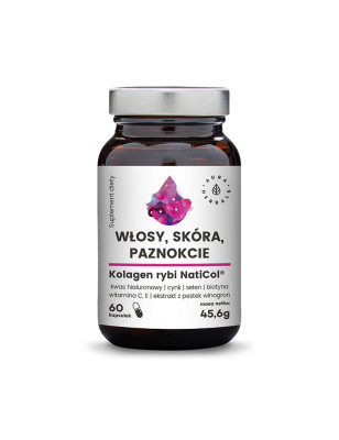 AURA KOLAGEN RYBI NATICOL włosy skóra pazn- 60kaps