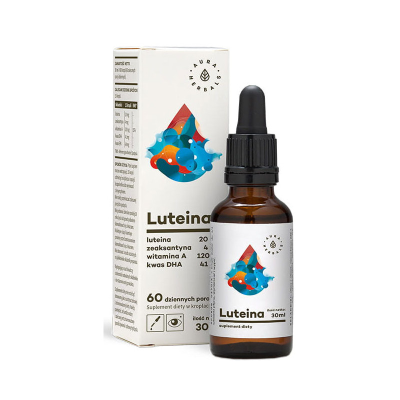 AURA LUTEINA+WITAMINA A+DHA+ZEAKSANTYNA 30 ml AURA LUTEINA+WITAMINA A+DHA+ZEAKSANTYNA 30 ml