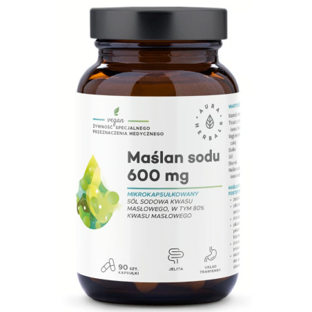 AURA MAŚLAN SODU 600mg - 90 kaps