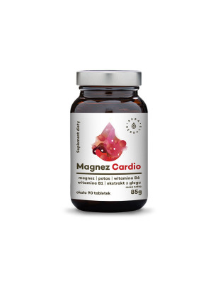 AURA MAGNEZ CARDIO+EKS Z GŁOGU+POTAS+B1+B6- 90tabl