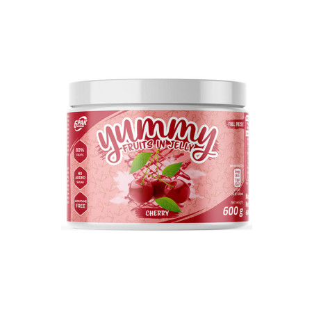 6PAK YUMMY FRUITS IN JELLY 600g cherry
