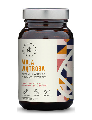 AURA MOJA WĄTROBA-karczoch,ostropest,kurkuna-60kap