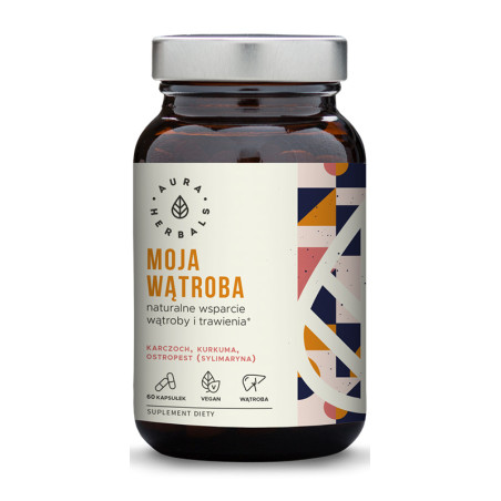 AURA MOJA WĄTROBA-karczoch,ostropest,kurkuna-60kap