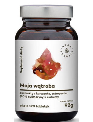 AURA MOJA WĄTROBA KARCZOCH+OSTROPEST+KURKUMA 92g 