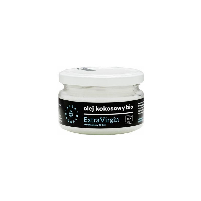 AURA OLEJ KOKOSOWY 200ml EXTRA VIRGIN BIO NIERAFIN