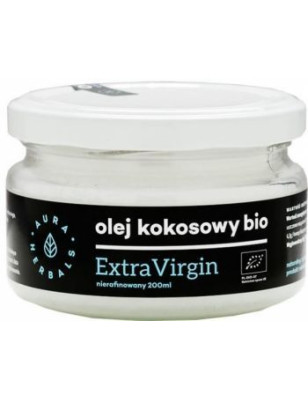 AURA OLEJ KOKOSOWY 200ml EXTRA VIRGIN BIO NIERAFIN