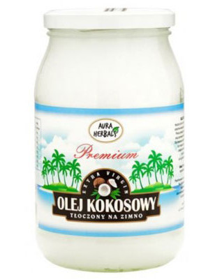 AURA OLEJ KOKOSOWY 900ml ev NIERAFINOWANY