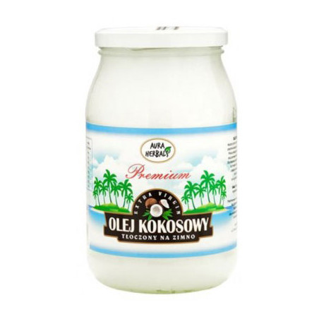 AURA OLEJ KOKOSOWY 900ml ev NIERAFINOWANY