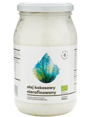 AURA OLEJ KOKOSOWY 900ml ORGANIC BIO NIERAFINOWANY