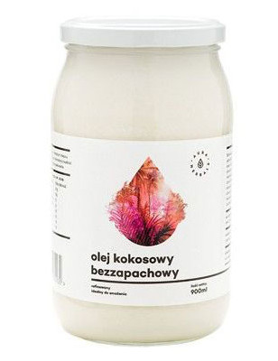 AURA OLEJ KOKOSOWY 900ml RAFINOWANY BEZZAPACHOWY