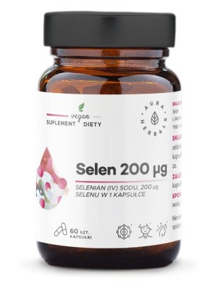 AURA SELEN 200ug selenian (IV) sodu - 60 kaps