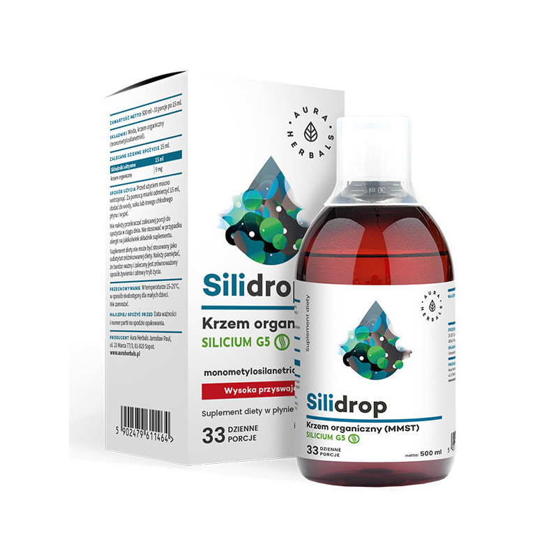 AURA SILIDROP krzem organ. MMST Silicium G5 500ml AURA SILIDROP krzem organ. MMST Silicium G5 500ml