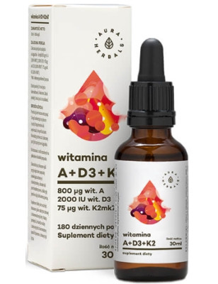 AURA WITAMINA "ADK"A+D3 (2000IU) + K2MK7 - 30ml