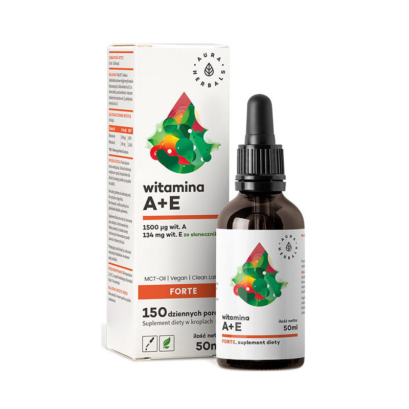 AURA WITAMINA A+E FORTE MCT-OIL 50ml AURA WITAMINA A+E FORTE MCT-OIL 50ml