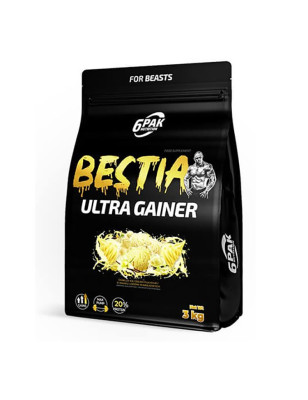 6PAK BESTIA ULTRA GAINER 3000g strawberry