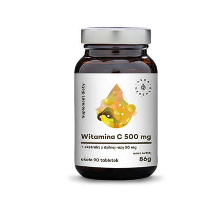AURA WITAMINA C (500mg) EKS. Z DZIKIEJ RÓZY 90tabl