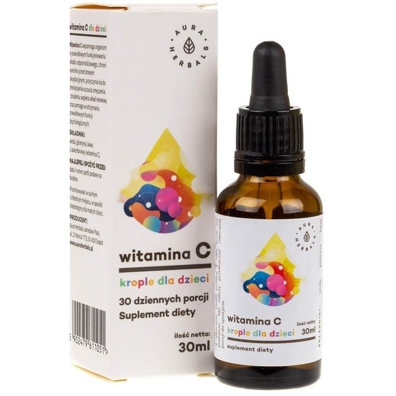 AURA WITAMINA C DLA DZIECI 100mg - 30ml AURA WITAMINA C DLA DZIECI 100mg - 30ml