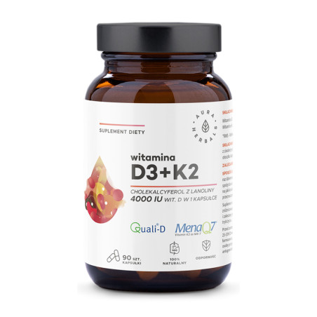 AURA WITAMINA D3 4000 IU + K2- 90kaps