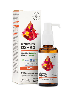 AURA WITAMINA D3 4000IU+K2MK7 MCT 50ml krople 