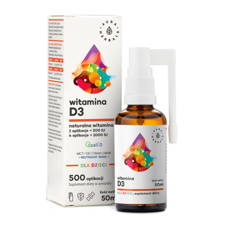 AURA WITAMINA D3 DLA DZIECI MCT 50ml 