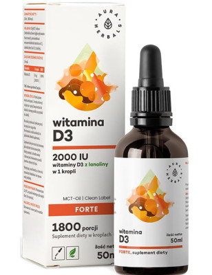 AURA WITAMINA D3 FORTE(2000IU) MCT-OIL 50ml