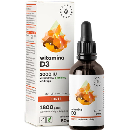 AURA WITAMINA D3 FORTE(2000IU) MCT-OIL 50ml