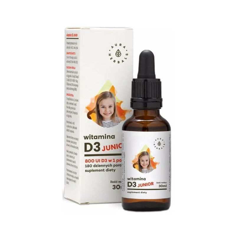 AURA WITAMINA D3 JUNIOR 800iu - 30ml AURA WITAMINA D3 JUNIOR 800iu - 30ml