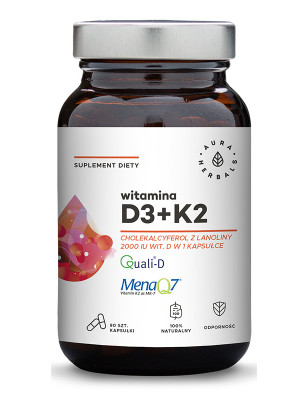 AURA WITAMINA D3 2000IU+K2 - 90kaps