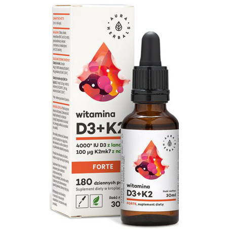 AURA WITAMINA D3 (4000IU)+K2MK7 FORTE 30ml krople