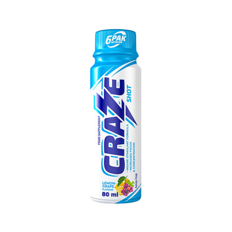 6PAK CRAZE SHOT 80ml Lemon Grape