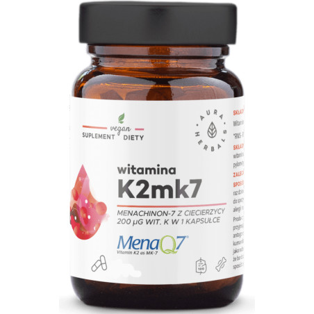 AURA WITAMINA K2MK7 MenaQ7 200ug 90 kaps