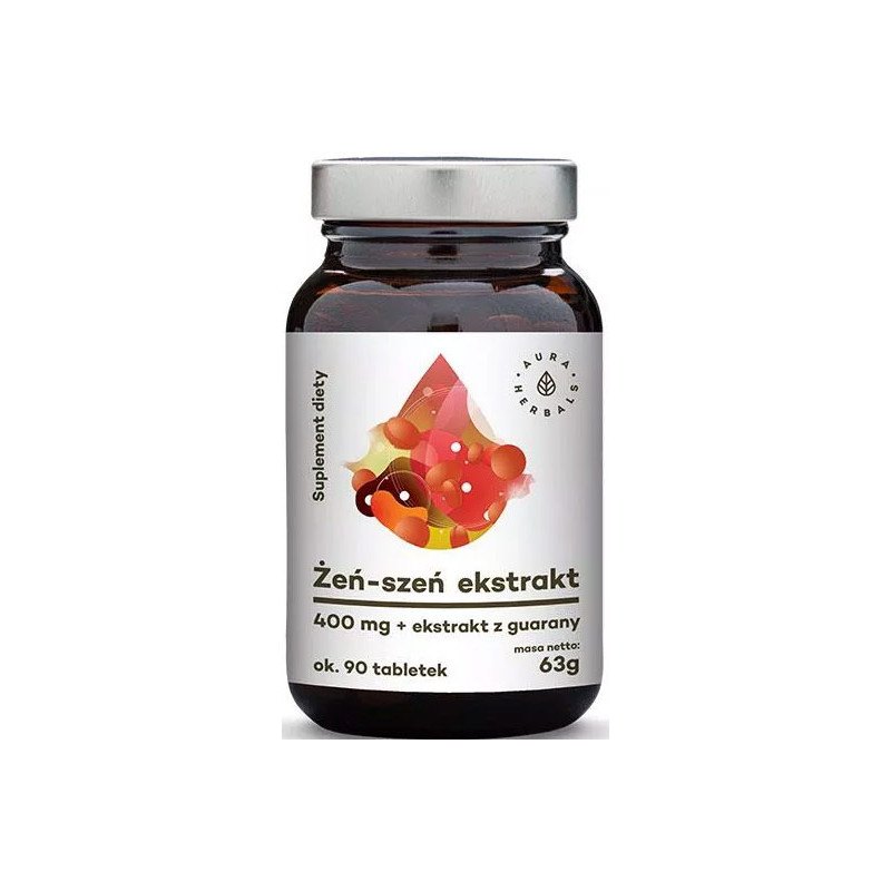 AURA ŻEŃ-SZEŃ KOREAŃSKI+GUARANA 90 tab AURA ŻEŃ-SZEŃ KOREAŃSKI+GUARANA 90 tab