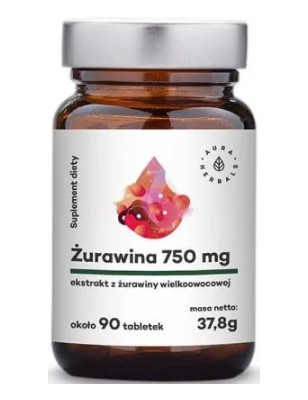 AURA ŻURAWINA EKSTRAKT 750mg - 90tabl