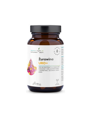 AURA ŻURAWINA URO+ 60kaps