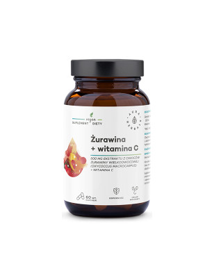 AURA ŻURAWINA 800mg+WITAMINA C - 60kaps