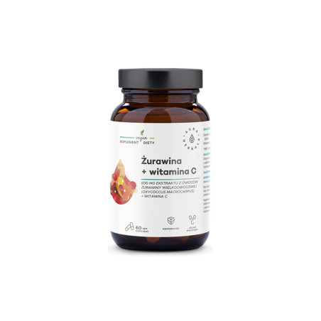 AURA ŻURAWINA 800mg+WITAMINA C - 60kaps