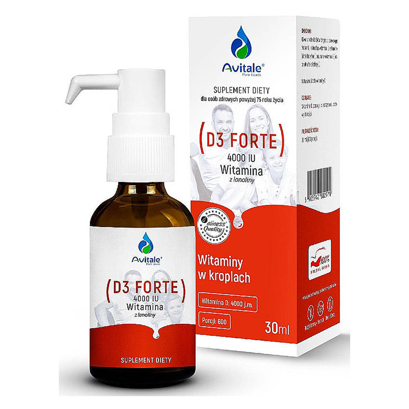 AVITALE WITAMINA D3 FORTE 4000 Z LANOLINY 30ml