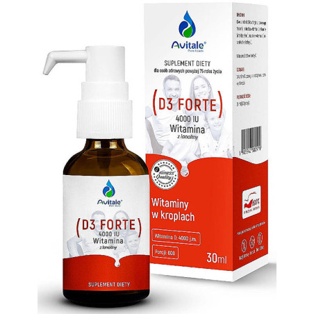 AVITALE WITAMINA D3 FORTE 4000 Z LANOLINY 30ml