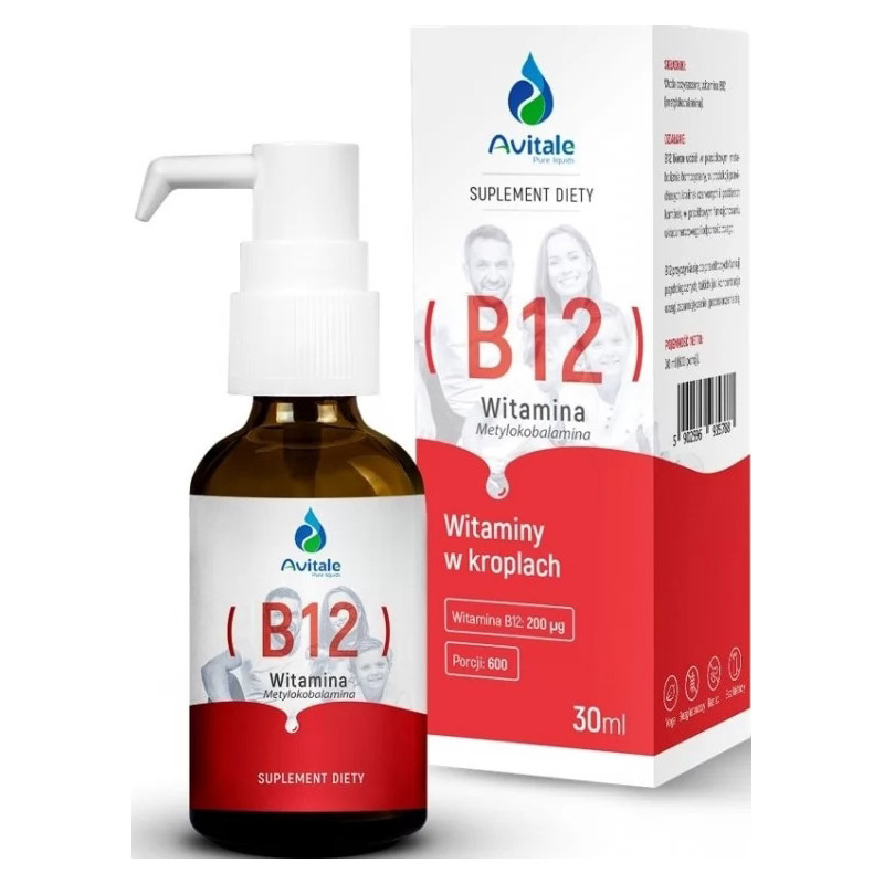 AVITALE WITAMINA B12 (Metylokobalamina) 200uq-30ml