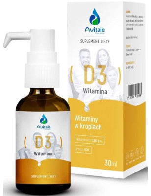 AVITALE WITAMINA D3 Z LANOLINY 1000IU - 30ml