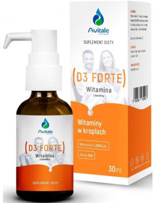 AVITALE WITAMINA D3 FORTE Z LANOLINY 2000IU - 30ml