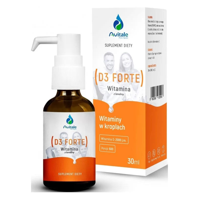 AVITALE WITAMINA D3 FORTE Z LANOLINY 2000IU - 30ml