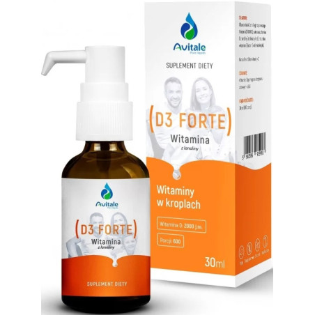 AVITALE WITAMINA D3 FORTE Z LANOLINY 2000IU - 30ml