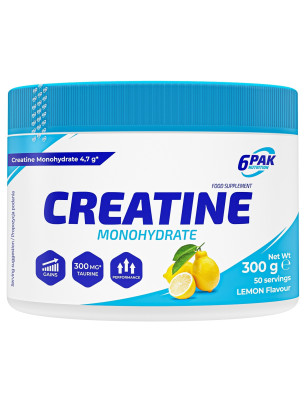 6PAK CREATINE MONOHYDRATE 300g Lemon