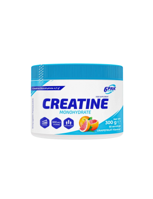 6PAK CREATINE MONOHYDRATE 300g Lemon
